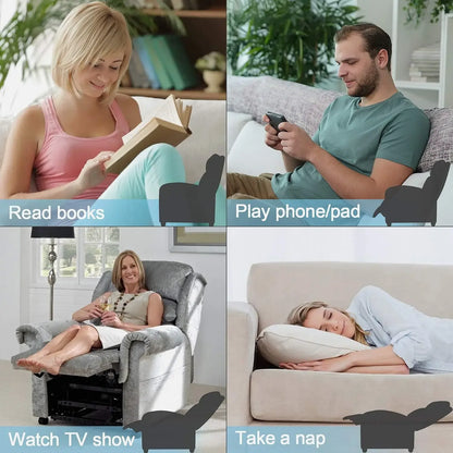 Massage Recliner Chair for Living Room Adjustable PU Leather Reclining Chair Home Theater Seating Modern Winback Single