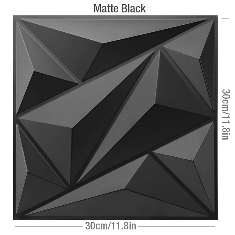 30cm Decorative 3D Wall Panel rose Diamond Design Non self-adhesive plastic tile 3D wall sticker living room Bathroom wall paper