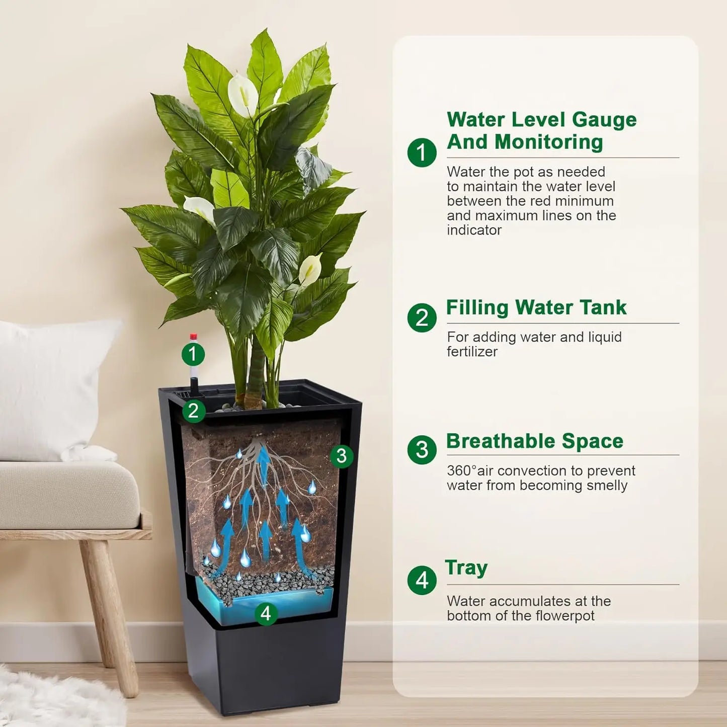 Tall Planter Indoor ＆ Outdoor