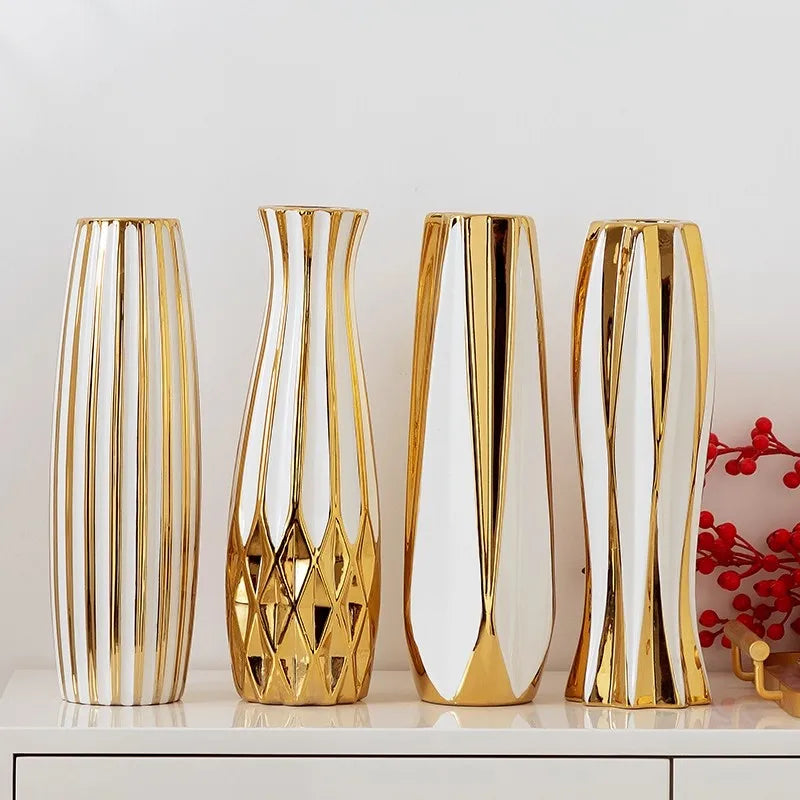 Gold Luxury Ceramic vase