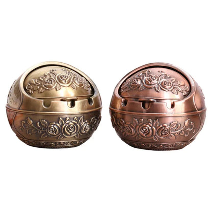 New Retro Ashtray With Lid  Home Decoration