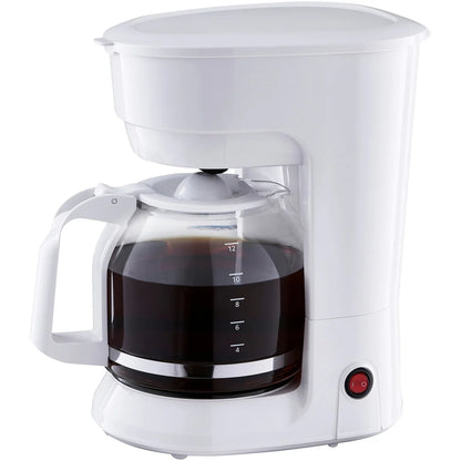 12-Cup Drip Coffee Maker Automatic Shut-Off Temperature Control Easy Clean Dishwasher-Safe Carafe Indicator Light Large Capacity