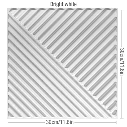30cm Decorative 3D Wall Panel rose Diamond Design Non self-adhesive plastic tile 3D wall sticker living room Bathroom wall paper