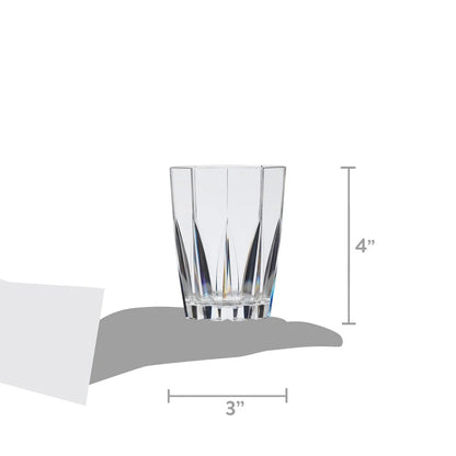 12 Piece Stackable Clear Acrylic Tumblers Set Unbreakable Drinkware BPA Free Ideal Indoor Outdoor Entertaining Dishwasher Safe