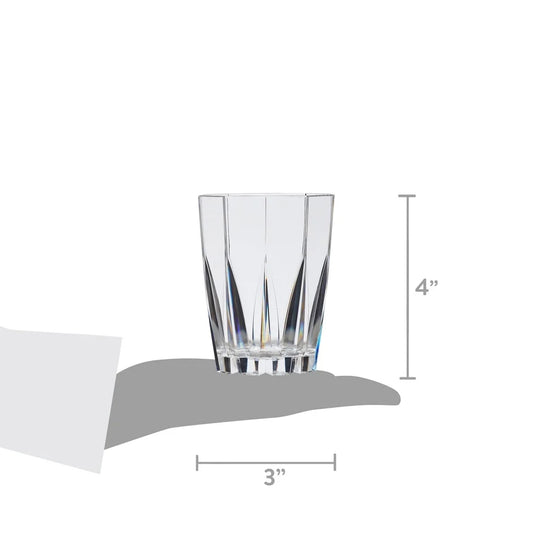 12 Piece Stackable Clear Acrylic Tumblers Set Unbreakable Drinkware BPA Free Ideal Indoor Outdoor Entertaining Dishwasher Safe