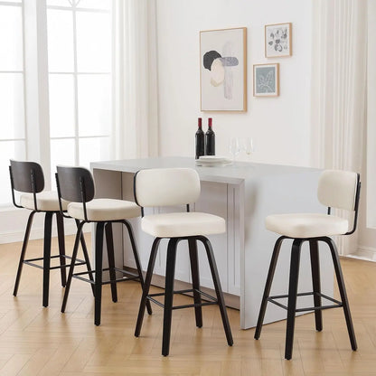 Swivel Bar Stools Set of 4