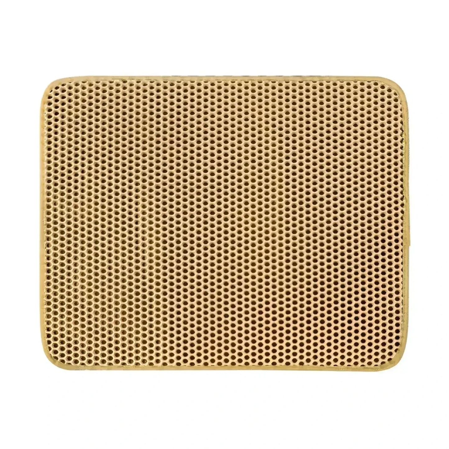 Double layer cat litter mat