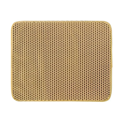 Double layer cat litter mat