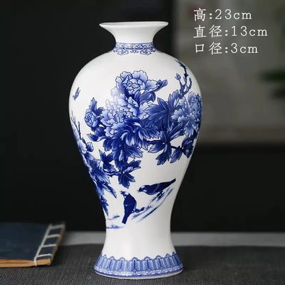 Blue and White Porcelain Vases