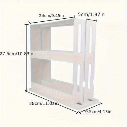 1 PC spice storage rack, 2 tier storage