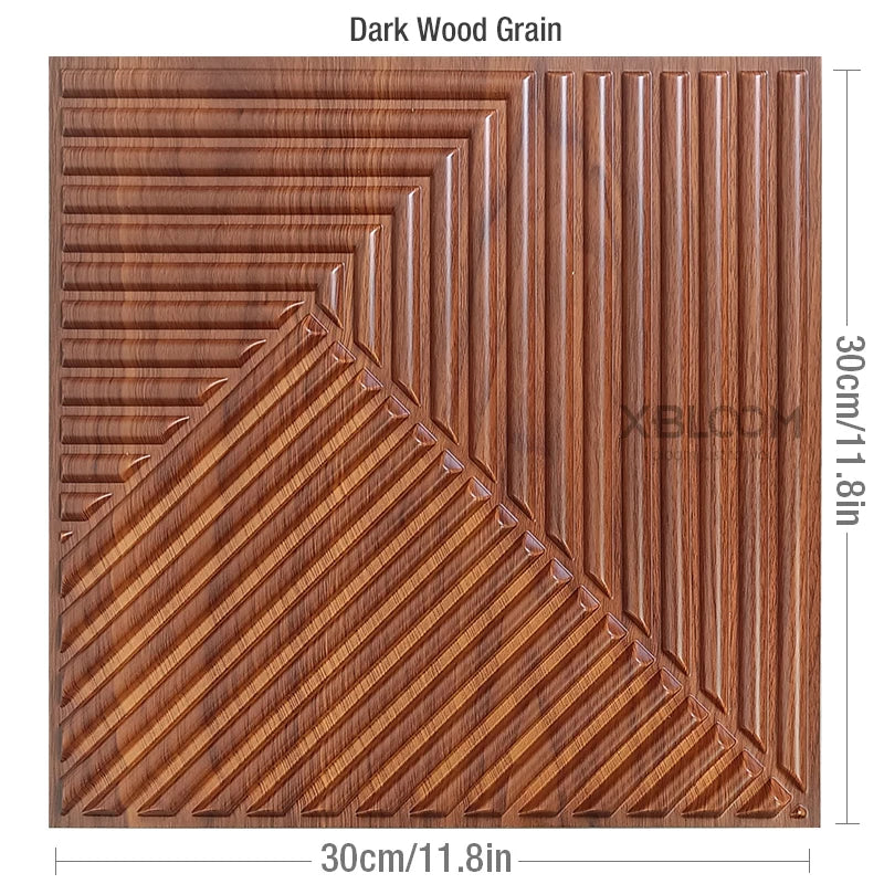 30cm Decorative 3D Wall Panel rose Diamond Design Non self-adhesive plastic tile 3D wall sticker living room Bathroom wall paper