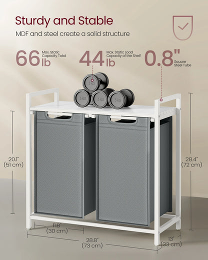 Laundry Hamper,  Sorter  with Removable Bags