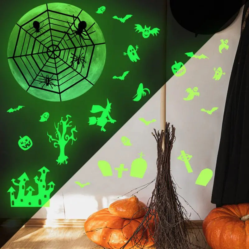 Halloween Glow-in-the-Dark Sticker Kit