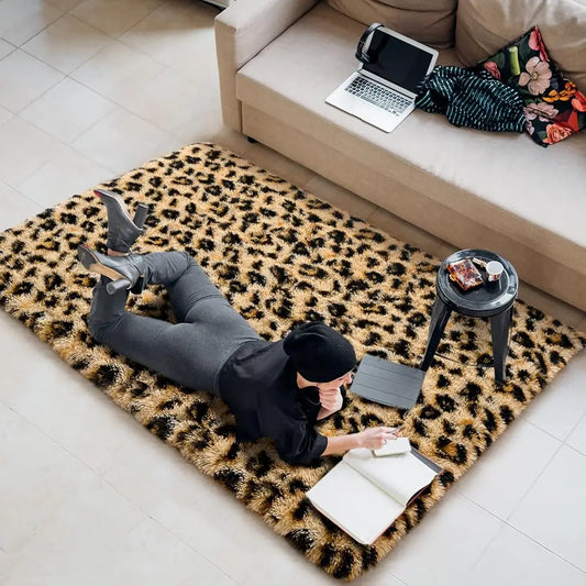 Leopard/ Cheetah Print Area Rug