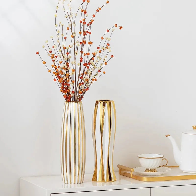 Gold Luxury Ceramic vase