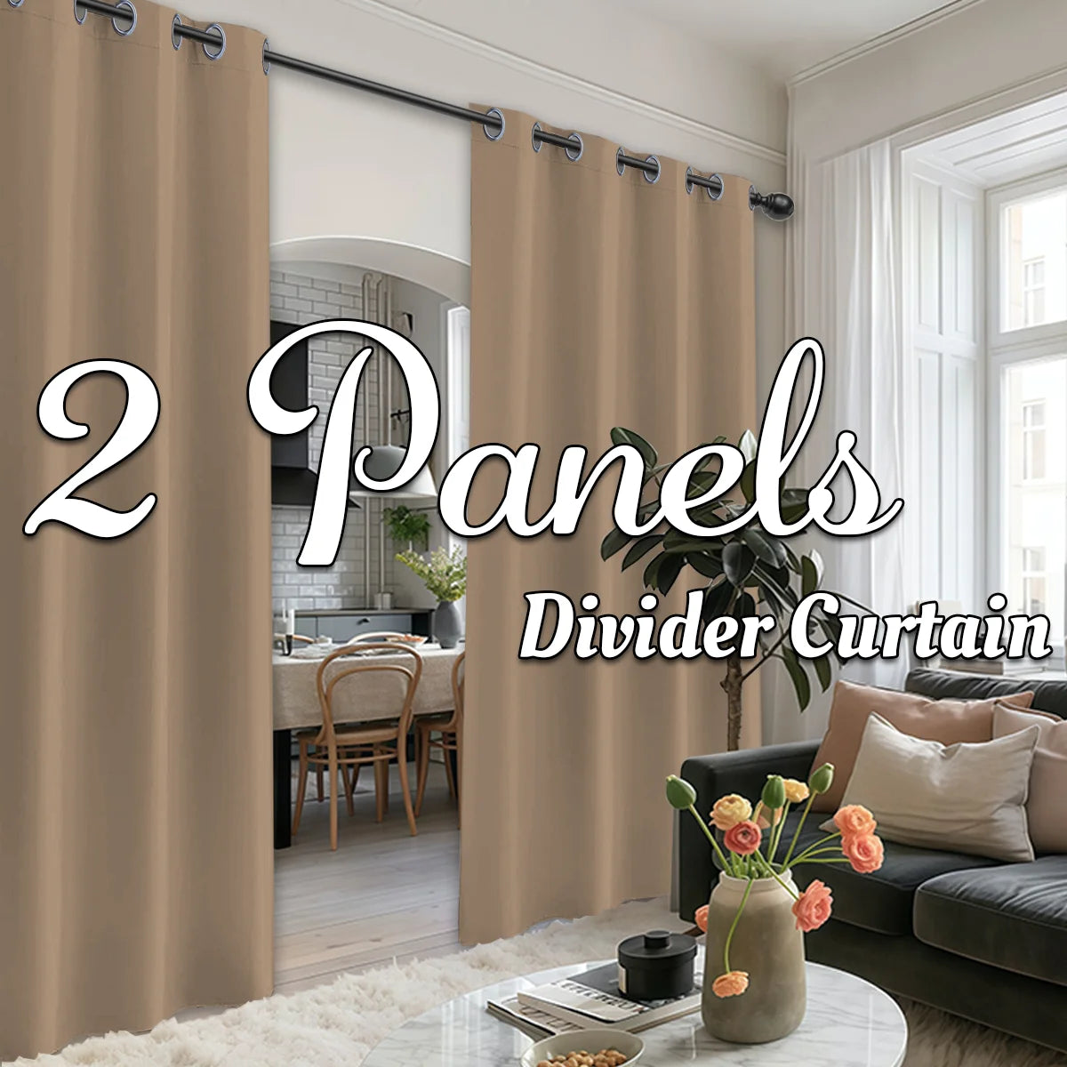 Divider Curtains with Grommet Top