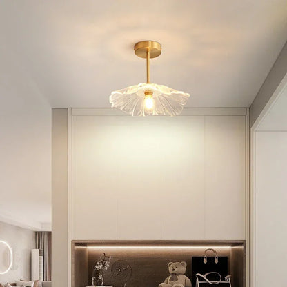 Transparent Glass Flower Ceiling Lights