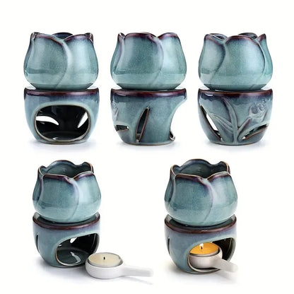 Tulip shaped Wax  Warmer Set