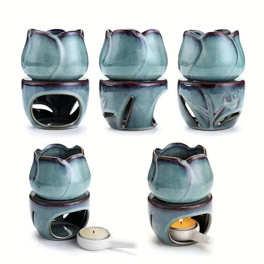 Tulip shaped Wax  Warmer Set