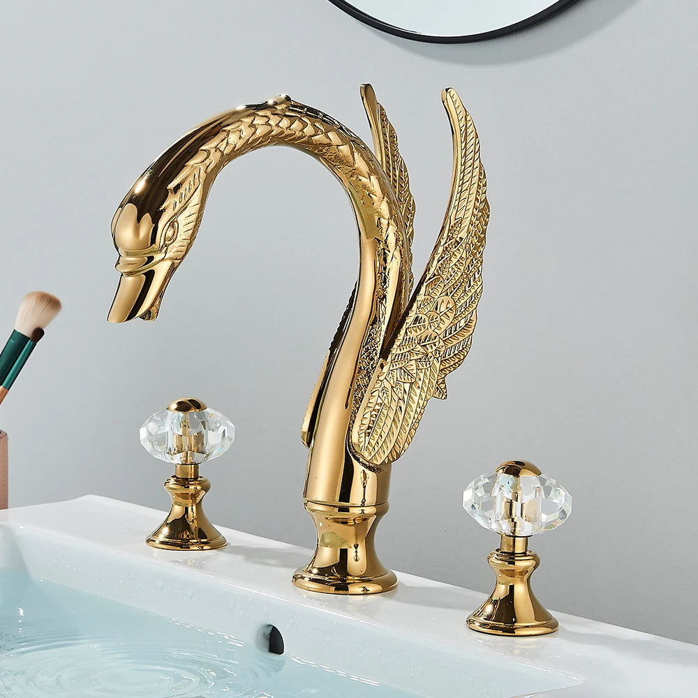 Luxury Swan Shape Basin Tap
