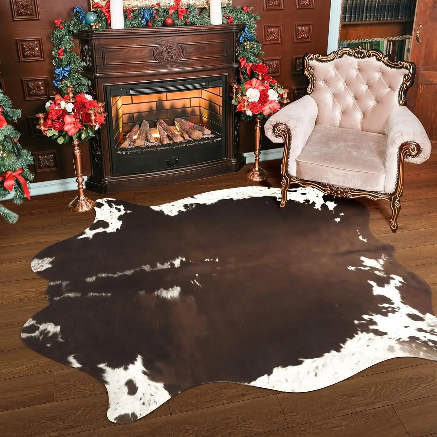 faux fur cowhide rug