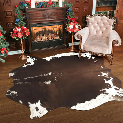 faux fur cowhide rug