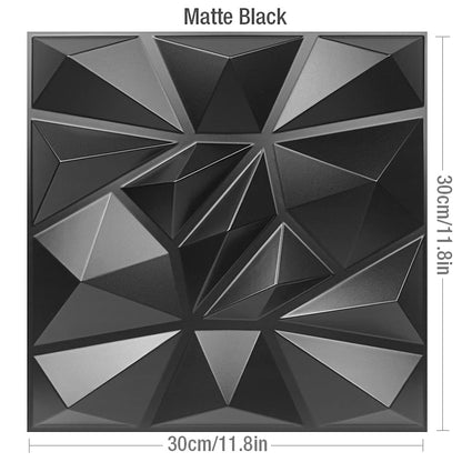 30cm Decorative 3D Wall Panel rose Diamond Design Non self-adhesive plastic tile 3D wall sticker living room Bathroom wall paper