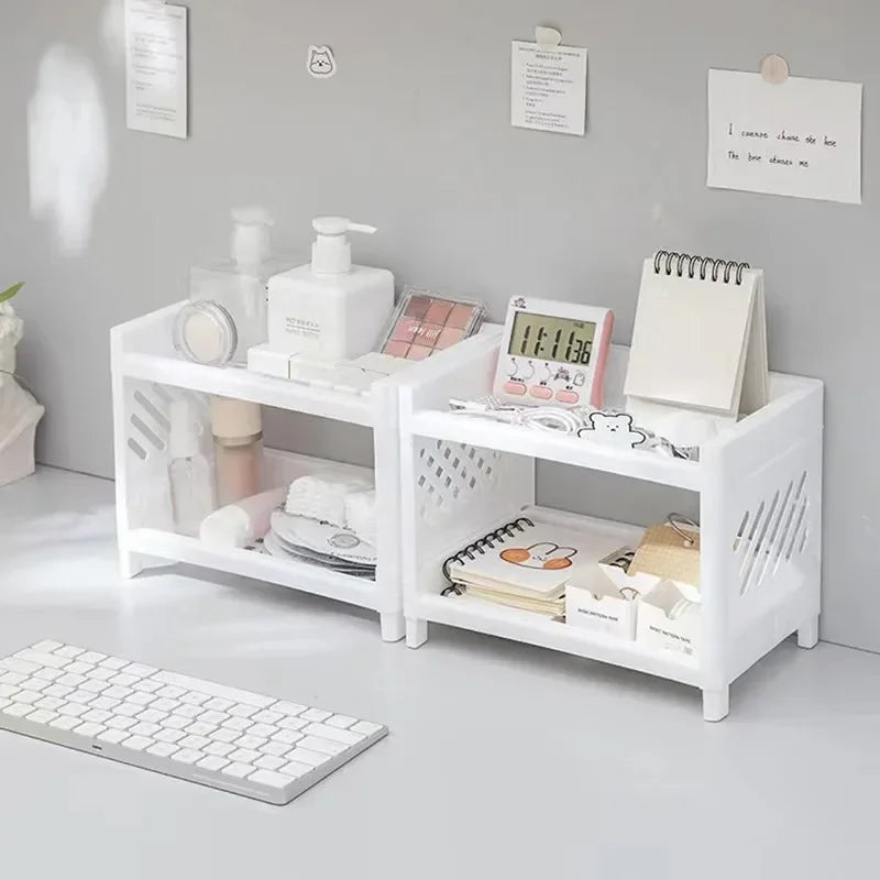 Desktop Double Layer Storage Rack