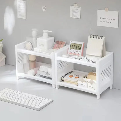 Desktop Double Layer Storage Rack