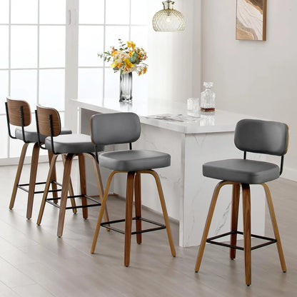 Swivel Bar Stools Set of 4