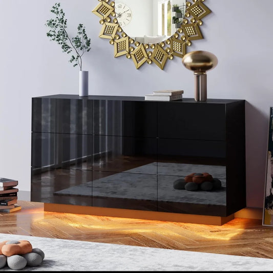 9 Drawer Dresser with Lights